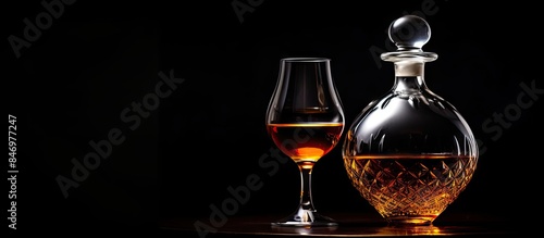 Glass containing wine next ...
