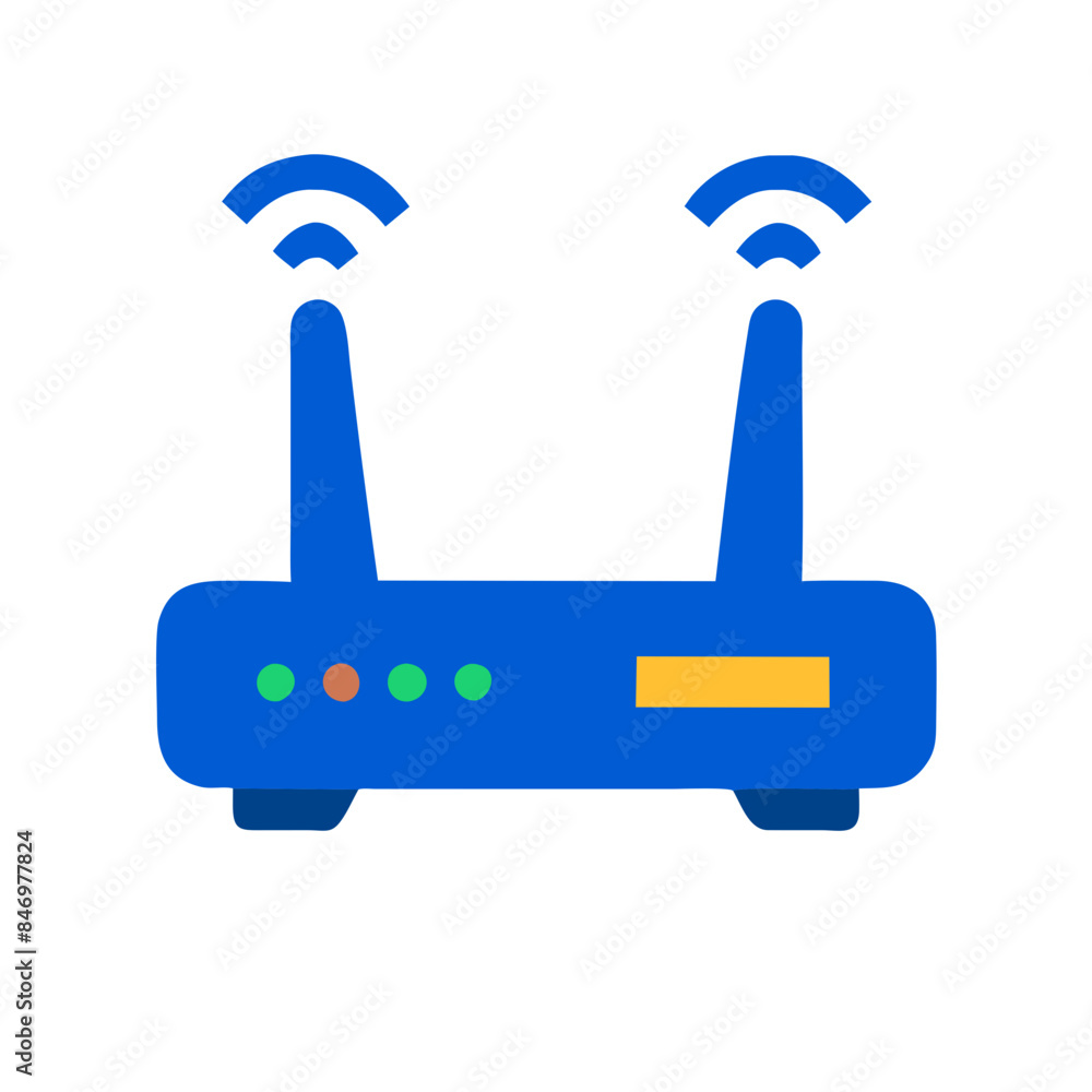 router internet network as a simple single icon logo vector illustration, fill colored silhouette router internet network as a simple single icon logo vector illustration, fill colored silhouette
