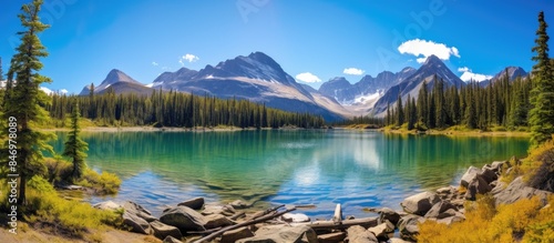 Scenic view of a tranquil l...