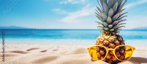 Stylish pineapple in shades...