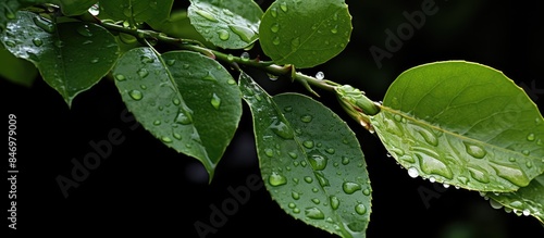 Macro shot of a solitary le...