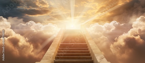 Ladder ascends towards the ...