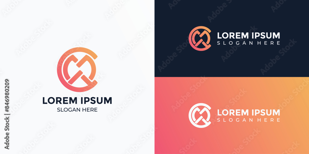 CM Monogram Letter logo icon design CM Monogram Letter logo icon design