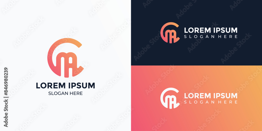 CM Monogram Letter logo icon design CM Monogram Letter logo icon design