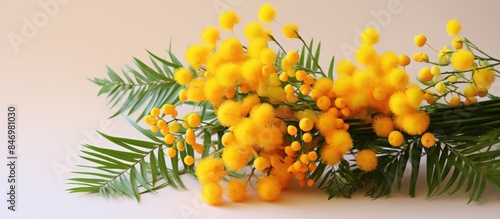 Arrangement of bright yello...