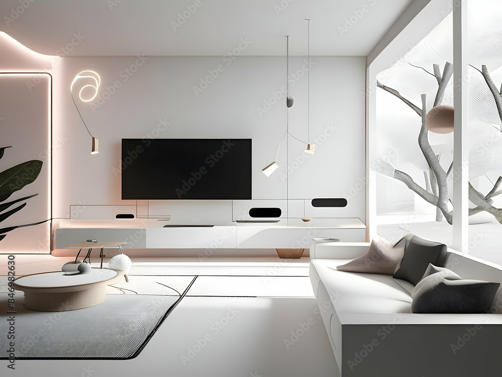 Futuristic Living Interior Spaces Futuristic Living Interior Spaces