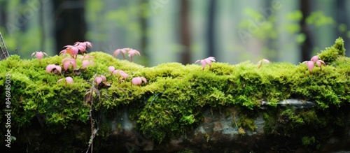 Moss thrives on a fallen lo...