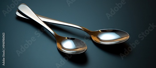 Pair of spoons with handle ...