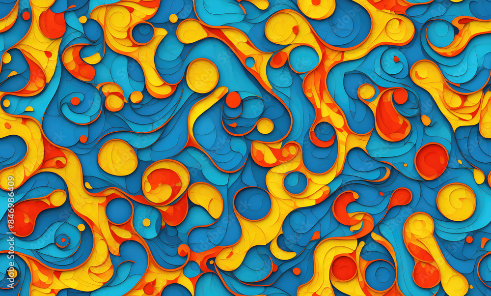 Abstract seamless pattern. AI generated. Abstract seamless pattern. AI generated.