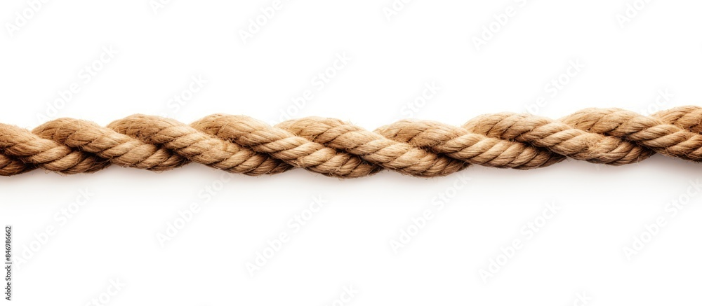 Detailed view of a ship rope coil, isolated against a white background for a clean and focused image. with copy space image. Place for adding text or design Detailed view of a ship rope coil, isolated against a white background for a clean and focused image. with copy space image. Place for adding text or design