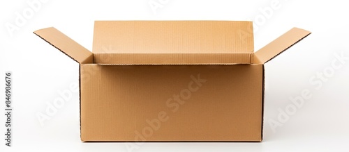 An open carton box placed a...