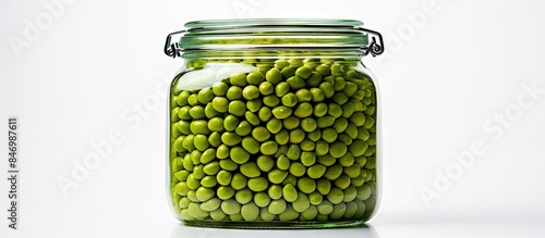 Glass jar containing preser...