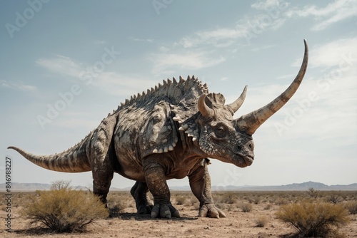 Fantasy image of prehistoric creature, Triceratops © AungMyintMyat