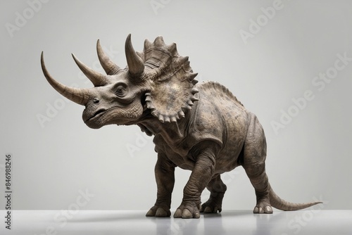 Fantasy image of prehistoric creature, Triceratops