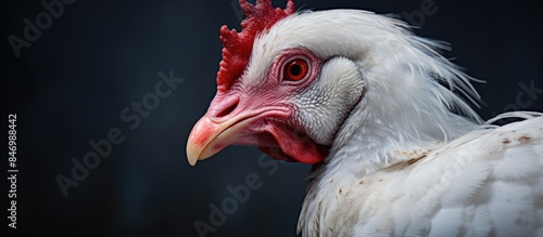A muscovy duck displaying w...