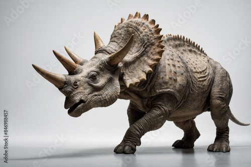 Fantasy image of prehistoric creature, Triceratops