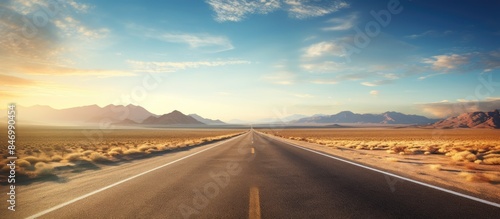 Desolate desert landscape w...