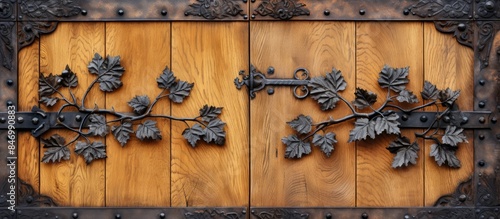 Close-up view of a wooden d...