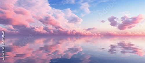 Scenario of a serene pink m...
