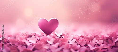 Pink heart surrounded by nu...