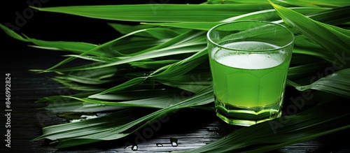 Close-up view of a glass fi...
