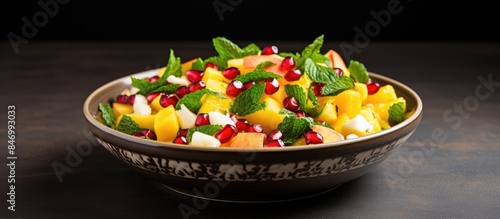 Bowl filled with a refreshi...