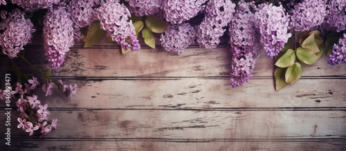 Lilac flowers in rustic sty...