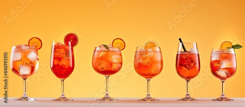Assorted glasses of differe...