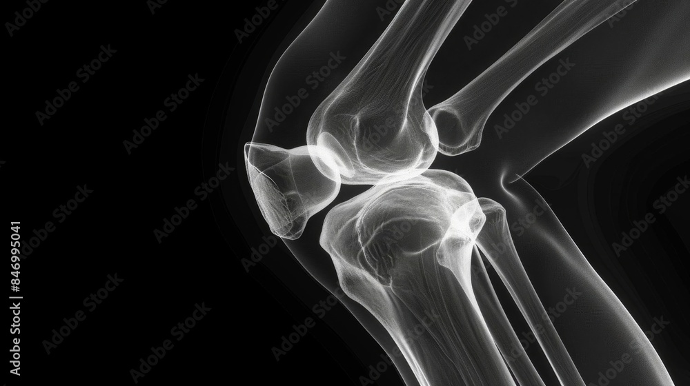 Highresolution Xray of a human knee joint Highresolution Xray of a human knee joint