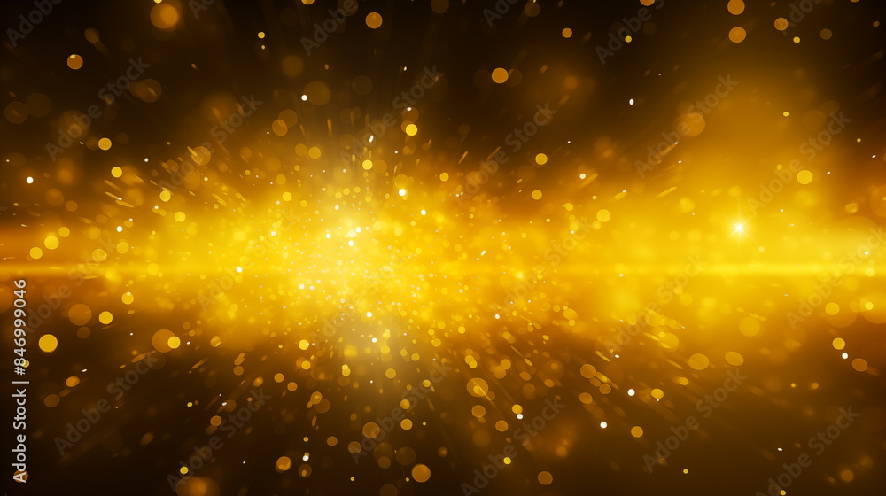 Fototapeta premium abstract light background with bokeh gold particle, bokeh golden background, modern background and wallpaper
