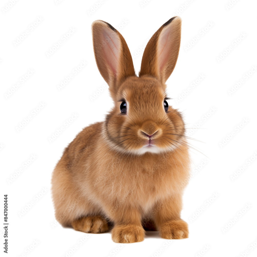 old brown bunny isolated on white old brown bunny isolated on white