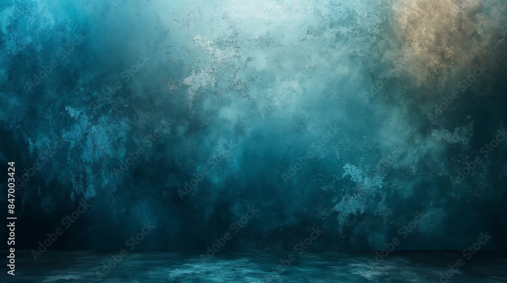 Obraz premium Teal and blue abstract background