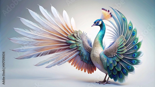 Wallpaper Mural The peacock has beautiful wings. Torontodigital.ca