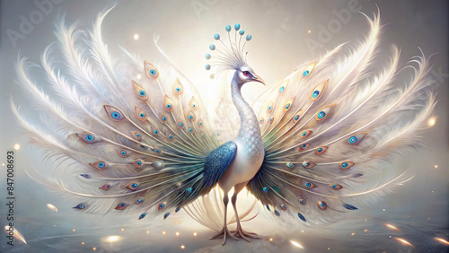 Wallpaper Mural The peacock has beautiful wings. Torontodigital.ca