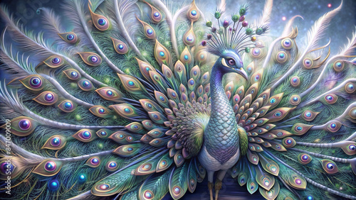 Wallpaper Mural The peacock has beautiful wings. Torontodigital.ca