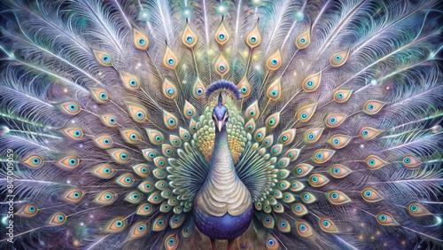 Wallpaper Mural The peacock has beautiful wings. Torontodigital.ca