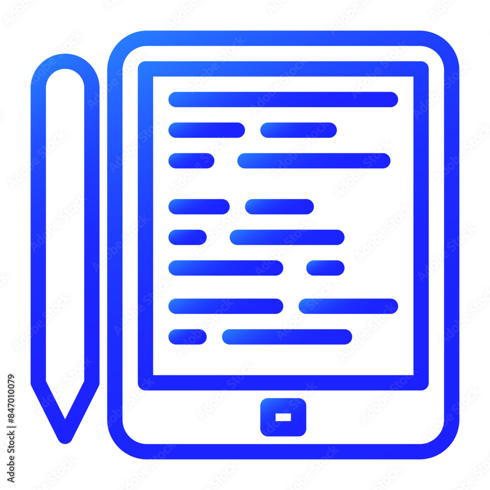 create poetry on the tablet color icon create poetry on the tablet color icon