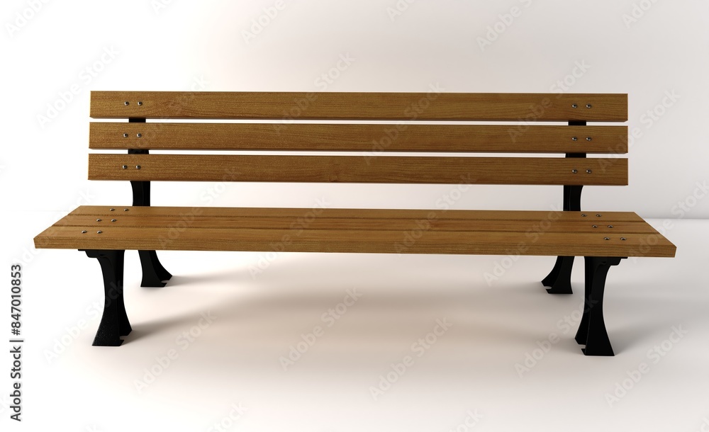 Park Bench Isolated on white background. Park Bench Isolated on white background.