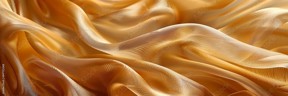 close up of a yellow cloth with wavy lines on it's surface close up of a yellow cloth with wavy lines on it's surface