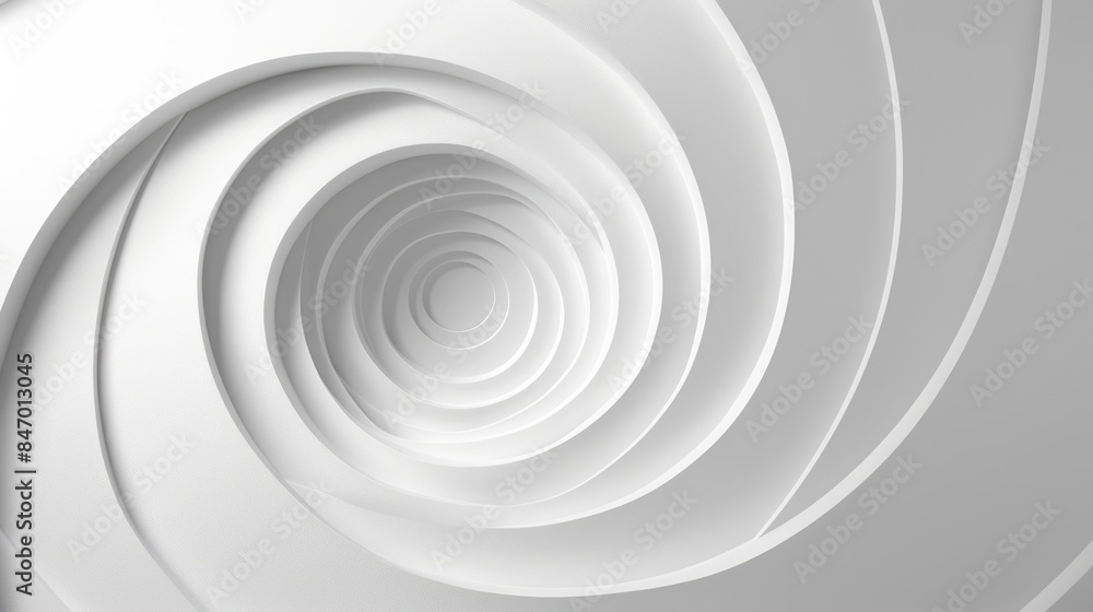 A simple spiral shape illustrated on a clean background A simple spiral shape illustrated on a clean background