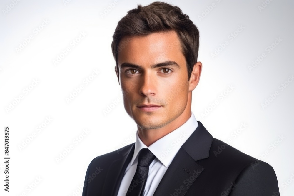 A business professional posing for a photo shoot, possibly for a corporate event or job interview A business professional posing for a photo shoot, possibly for a corporate event or job interview