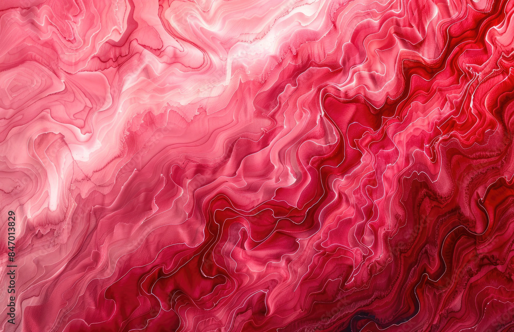 Red and pink marble pattern background, soft lines and shapes. Created with Ai Red and pink marble pattern background, soft lines and shapes. Created with Ai