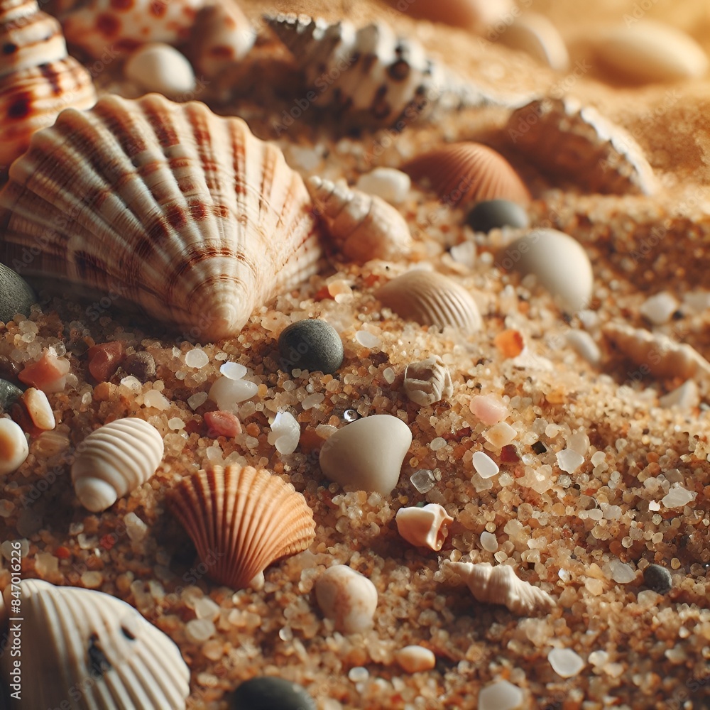 seashells on the sand seashells on the sand