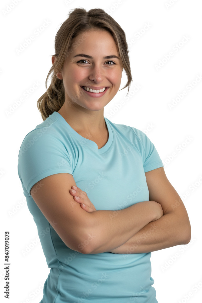 portrait of a healthy woman in blue gym wear fitness workout concept portrait of a healthy woman in blue gym wear fitness workout concept