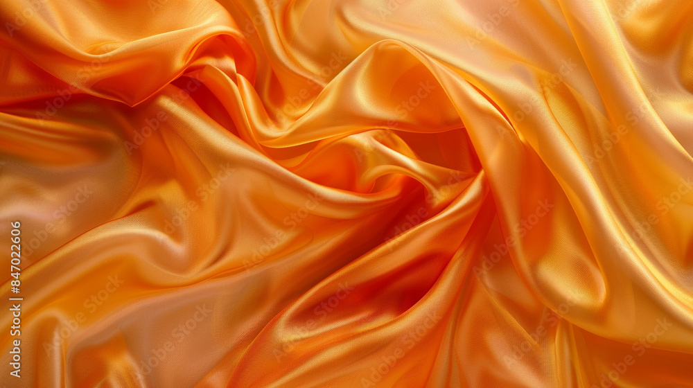 Obraz premium Orange and Amber silk background