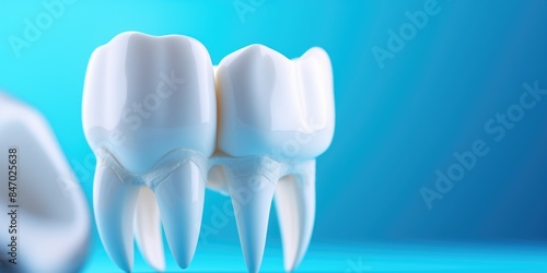 A detailed view of a tooth and toothbrush, ideal for dental or hygiene related uses