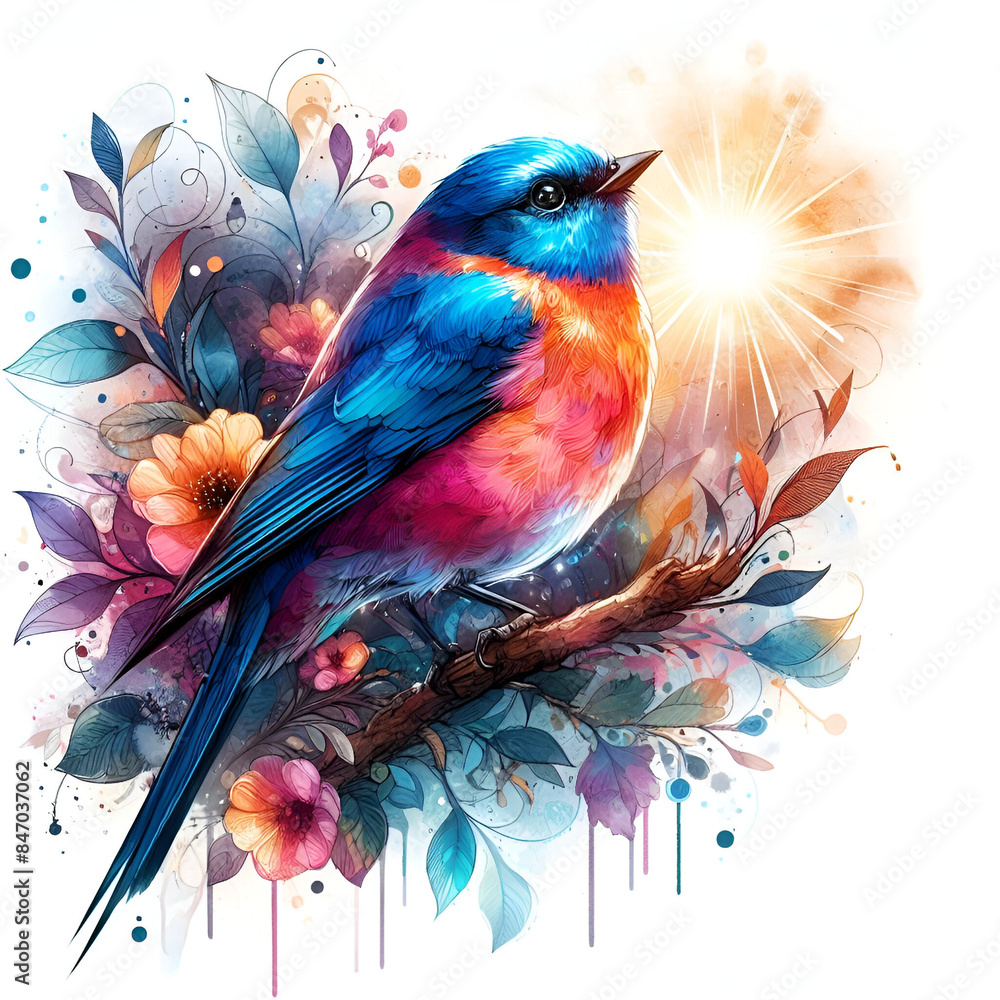 Obraz premium birds on a branch