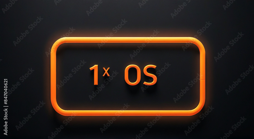 glowing sign with numbers glowing sign with numbers