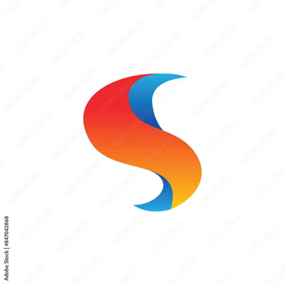letter s logo design abstract colorful letter s logo design abstract colorful