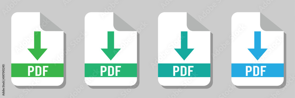 collection of pdf icons | pdf icon sheet | black, white and red pdf and paper symbols with different corners. Vector Illustration. collection of pdf icons | pdf icon sheet | black, white and red pdf and paper symbols with different corners. Vector Illustration.